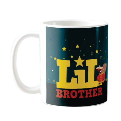 TheYaYaCafe Rakshabandhan Gift Combo for Brother, Set of 3 Little Brother Rakhi Gift with Mug Coaster and Rakhi