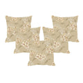 Admirable Floral Cushion Cover Set of 5 - Beige Sofa Throw, 12x12