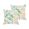 Floral Cushion Covers Pack of 2, 16x16 Inch, for Sofa & Home Decor