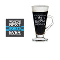 Favorite Brother Glass Tea Cup & Coaster Set of 2 - Rakhi Gift