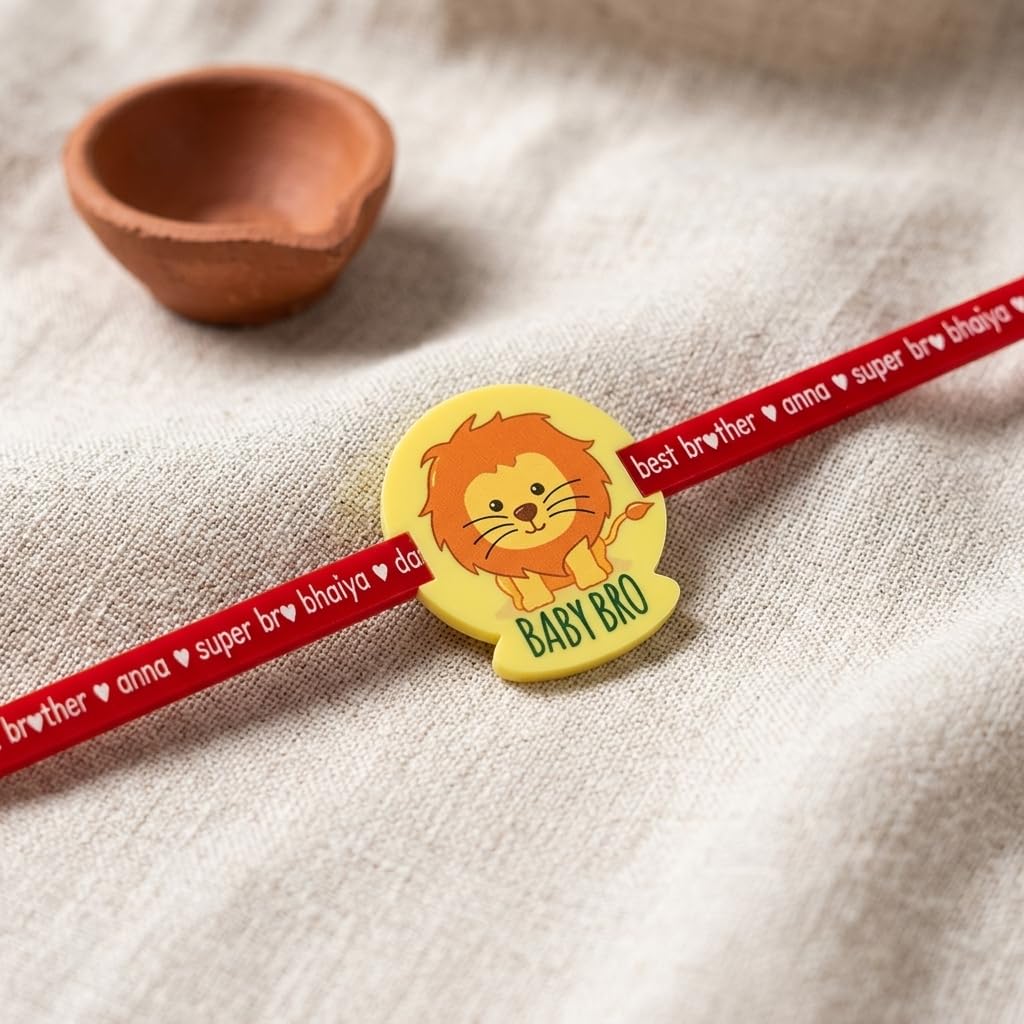 Lion Baby Bro Kids Rakhi for Little Brothers