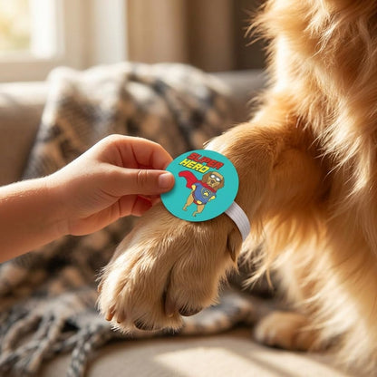 TheYayaCafe Dog Rakhi Rakshabandhan Gifts for Pets Paw Accessories with Acrylic Embellishments, Rakhi for Dogs Cats Puppies from Sister for Raksha Bandhan, Bhai Dooj, Brothers Day, Pet Lovers Gift.