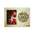 Personalised Christmas Engraved Wooden Photo Frame - Xmas Time