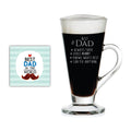 Coffee Mug for Dad - Bowtie Best Dad Engraved, with Coaster
