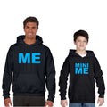 Me and Mini Me Matching Family Sweatshirts, Set of 2 Black