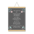 Me With You Love Valentine Canvas Scroll - Personalised Gift