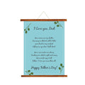 I Love Dad Message Scroll Greeting Card for Birthdays