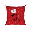 Let's Ride Velvet Love Cushion with Filler - 12x12 inches