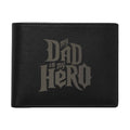 My Dad is My Hero Black Leather Wallet - Gift for Father