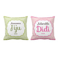 Awesome Jiju Adorable Didi Cushion Covers Set of 2, 16x16 Inches