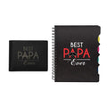 Best Papa Ever Men's Leather Wallet - Black, Engraved