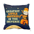 Greatest Little Brother Cushion with Rakhi & Roli Chawal, 12x12 inches
