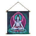 Aesthetic Shiva Idol Canvas Scroll Wall Painting Poster - 12x12 In