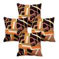 Abstract Cushion Cover Set of 4 - 24x24 inches Decor