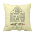 Safe Happy Home Quote Cushion Cover, 16x16 Inches