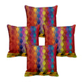 Abstract Cushion Covers Set of 4, 20x20 Inches