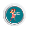 Round Desk Clock for Sister - Natkhat Behan 6x6 Inches Rakhi Gift