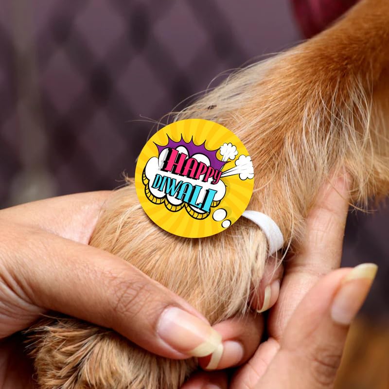 TheYayaCafe Dog Rakhi Rakshabandhan Gift for Pets, Acrylic Paw Accessory with Elastic Band, Rakhi Gift for Dogs, Cats and Puppies on Raksha Bandhan, Happy Diwali, from Pet Parent to Furry Friend