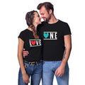 One Love Matching Couple T-Shirts for Him and Her