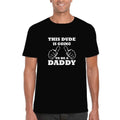 New Dad T-Shirt - This Dude Is Going to Be a Dad Cotton Tee for Men