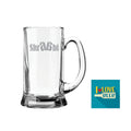 Sharaabi Hindi Engraved Beer Mug, 580 ml Icon Glass