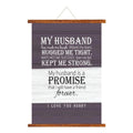 I Will Love You Forever Love Scroll for Husband - 12x16 inches