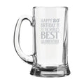 80th Birthday World's Best Grandfather Personalised Beer Mug