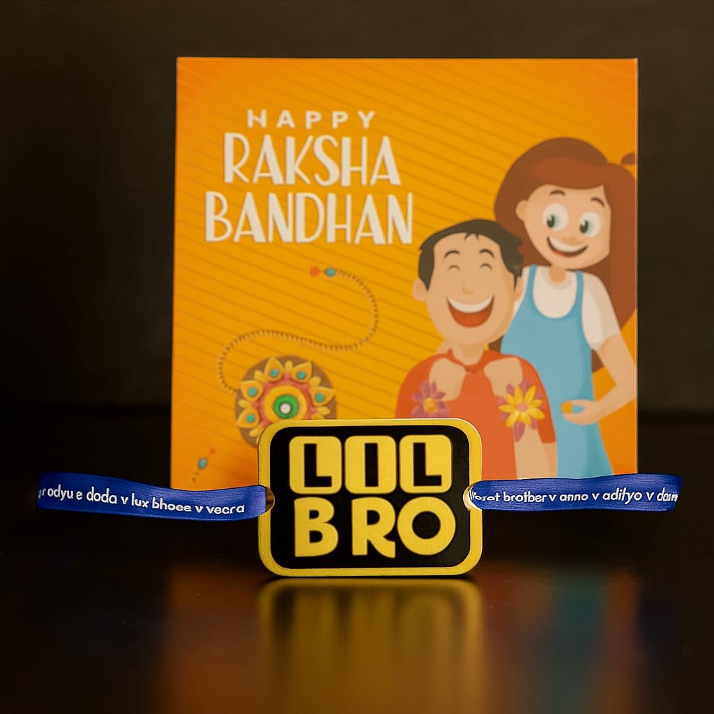 TheYayaCafe Lil Bro Kids Rakhi Gift Hamper with Apron, Ceramic Mug, 5 Chocolates and Roli Chawal, Raksha Bandhan Gift for Baby Brother, Toddler and Kid Brother