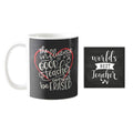 Influence of a Good Teacher Hamper - Mug, Cushion Cover & Coaster