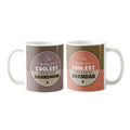 Coolest Grandma & Grandpa Coffee Mugs - Set of 2
