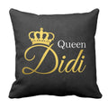 Queen Didi Printed Cushion Cover 20x20 Inch - Gift for Sister