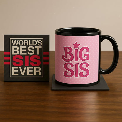 Big Sister Gift Hamper Set of 2 - Ceramic Mug, Coaster