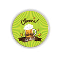 Cheers to Dad Fridge Magnet - Personalised Round