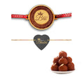 King Bhaiya Queen Bhabhi Rakhi - Engraved Wooden Rakhi Set