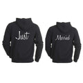 Just Married Matching Couple T-Shirts - Newlywed Set