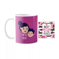 Coffee Mug for Mom - I Love You Mom with Coaster