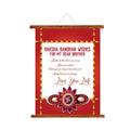 Rakhi Wishes Scroll Greeting Card for Brother - 18x24 inches