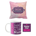 Super Mom Gift Hamper - Cushion Cover and Ceramic Coffee Mug