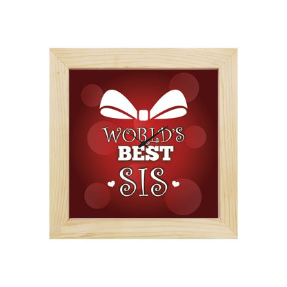 Worlds Best Sis Wall Clock