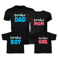 Coolest Family Cotton T-Shirt Set of 4 for Mum, Dad & Kids