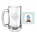 World's Best Dad Engraved Beer Mug 357ml, Personalised
