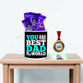 Award Medal Mug Combo for Dad - Best Dad Trophy