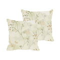 Cushion Covers Set of 2 Cotton 180 TC 16x16, Beige