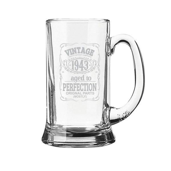 Not Everyone Look This Good at 75 Engraved Beer Mug