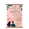 Personalised Valentine Scroll for Wife - To My Wonderful Wife