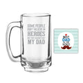 Some People Don't Believe In Heroes Engraved Beer Mug