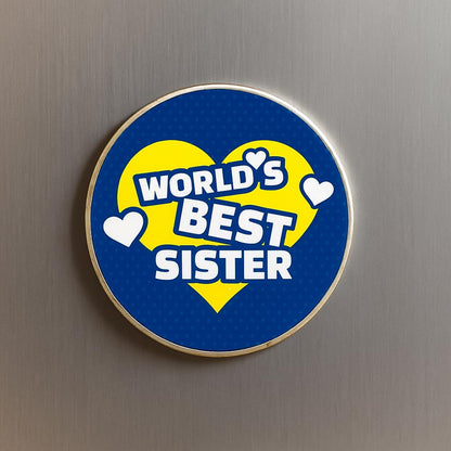 TheYayaCafe Rakhi Gift Hamper for Sister Best Sis Ever, Set of 6 with Mug Cup Coaster Magnet Scroll Cushion Cover, Raksha Bandhan Birthday Bhaidooj Gift for Sister from Brother and Family