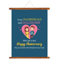 Charming Anniversary Scroll Greeting Card for Parents