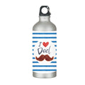 Sipper Water Bottle for Dad, Personalised Stainless Steel Gift