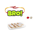 Bro Printed Rakhi with Kaju Katli 100 gm - Combo of 2